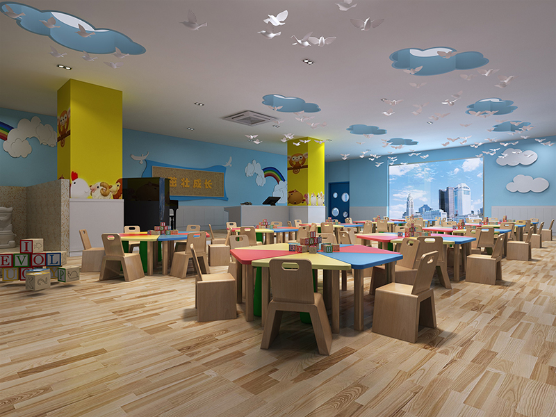 現(xiàn)代簡(jiǎn)約型幼兒園裝修設(shè)計(jì)案例